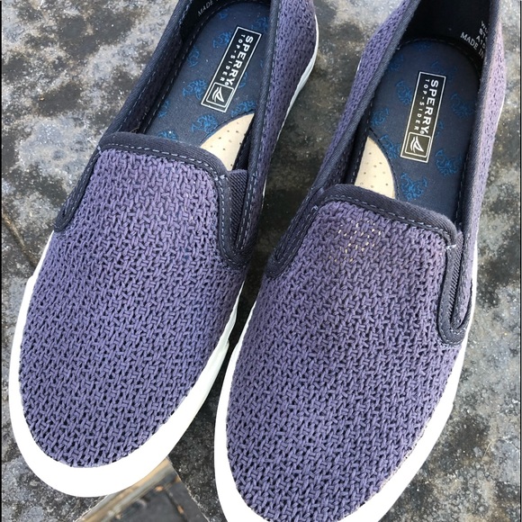 SPERRY Seaside Open Mesh slip on sneakers SZ 6.5 - Picture 2 of 11